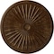 Ekena Millwork Leandros Ceiling Medallion (Canopies up to 5"), 33 1/8"OD x 3 1/2"ID x 1 3/8"P, Root Beer Crackle CM33LERBC - alternate 1